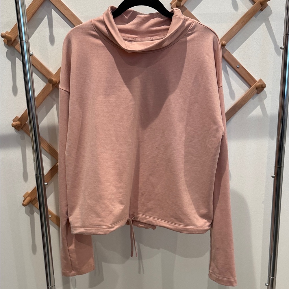 REI Cooperative Pink Knit Cinch Waist Top